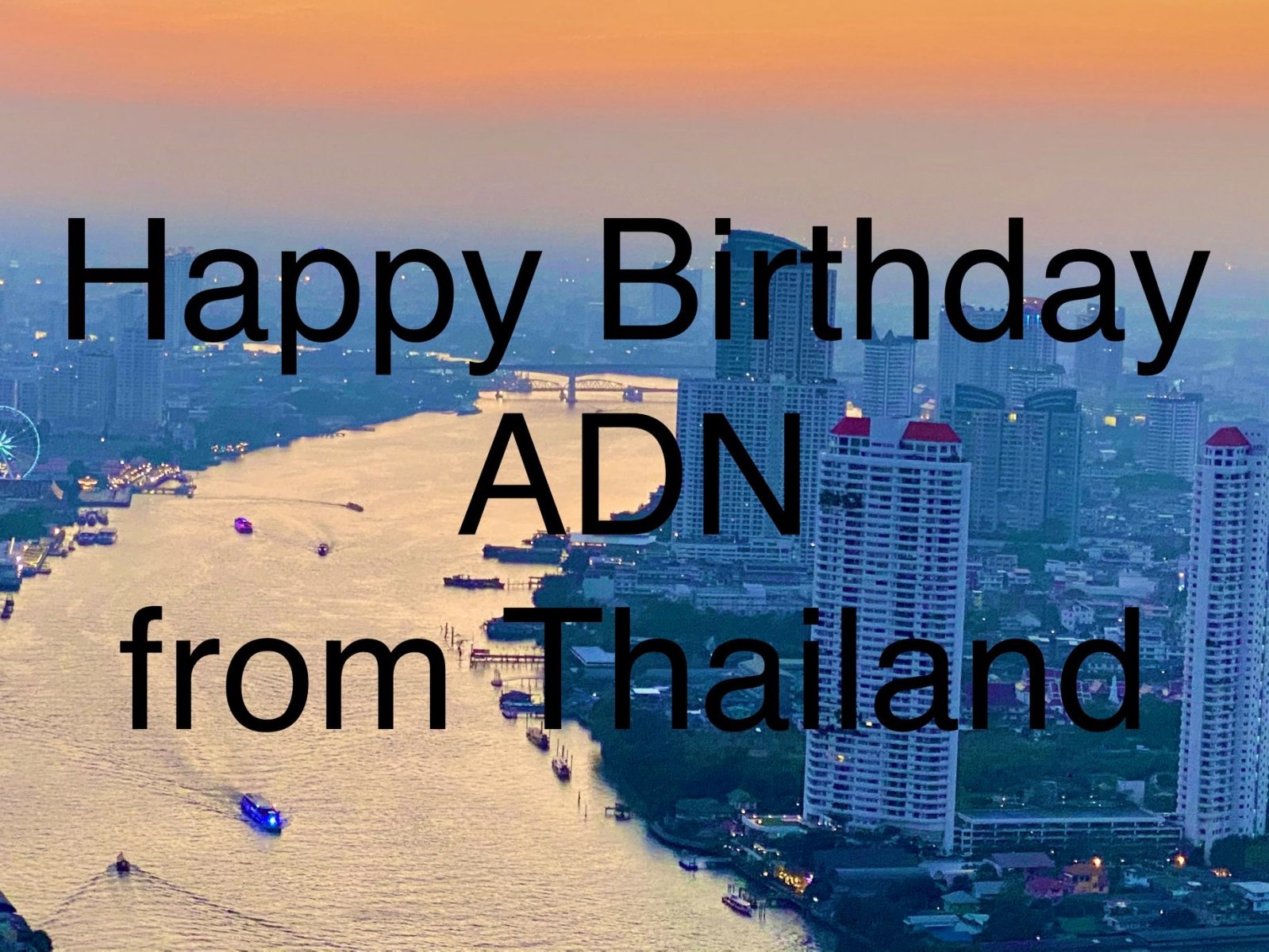 Birthday Wishes from Thailand