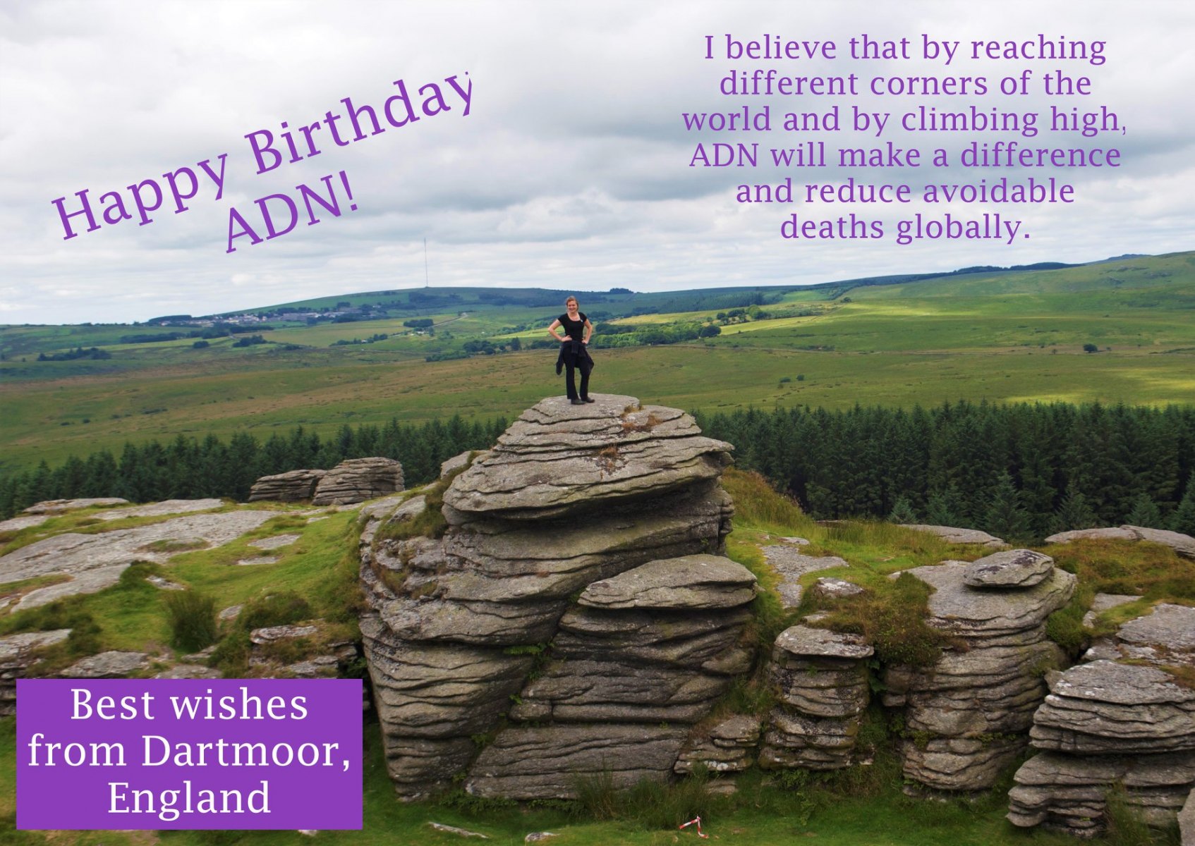 Birthday Wishes from Dartmoor, UK